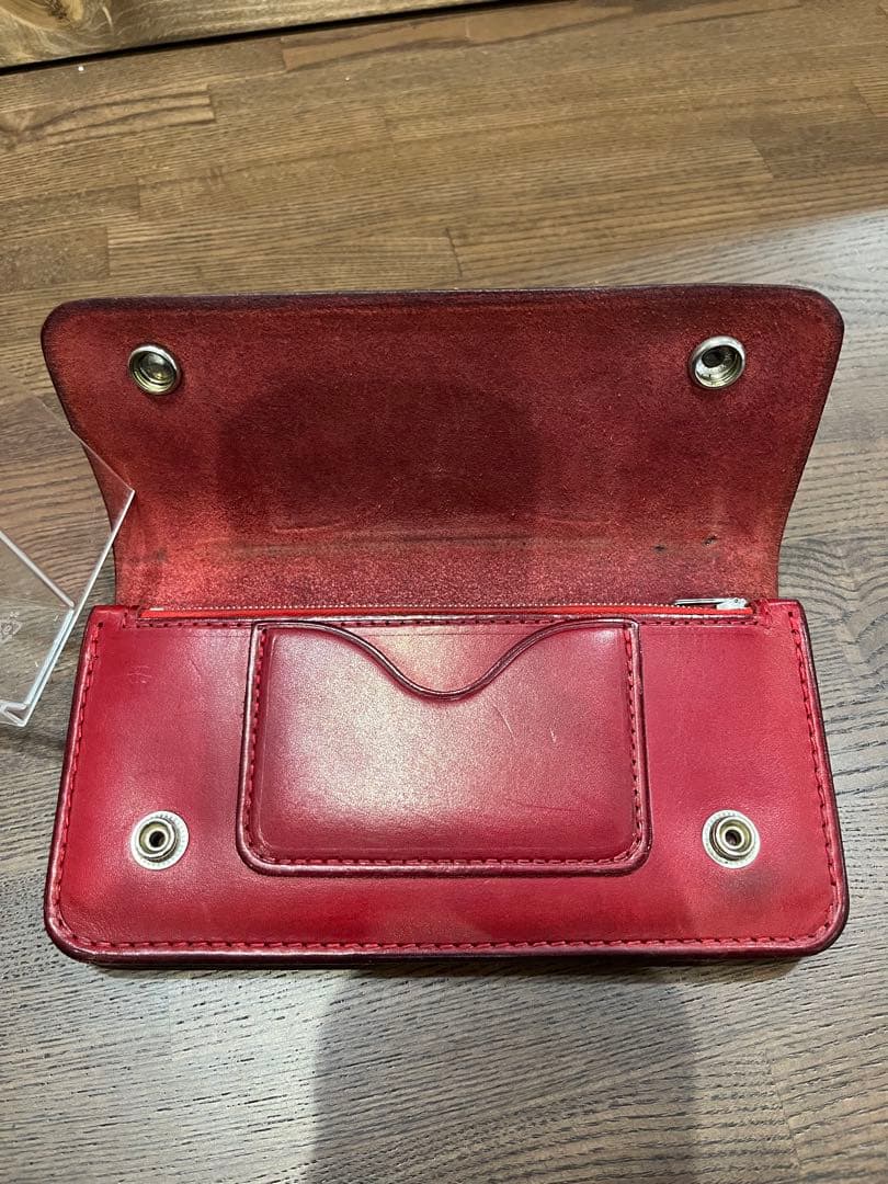 ストップライト　stop light ロングウォレット　赤　レッド