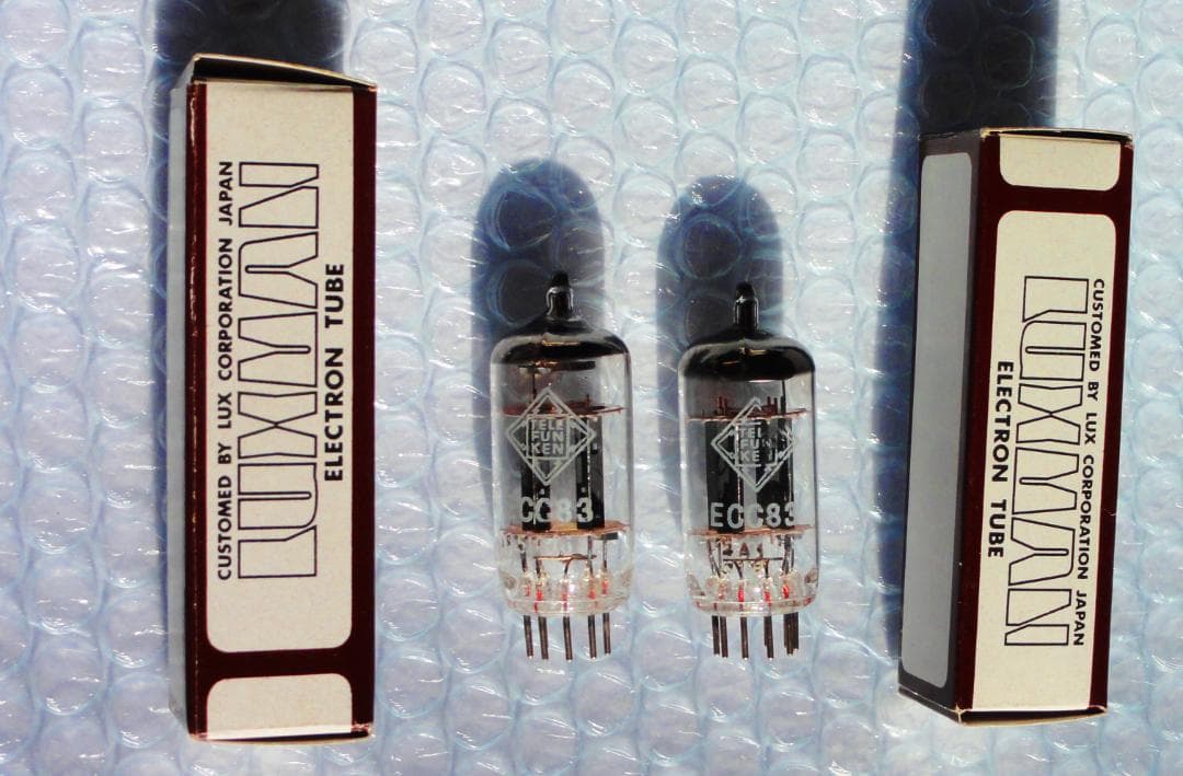 真空管　TELEFUNKEN ECC83　スムースプレート