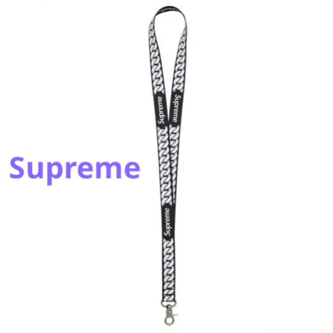 Supreme Lanyard Red Black ランヤード 黒