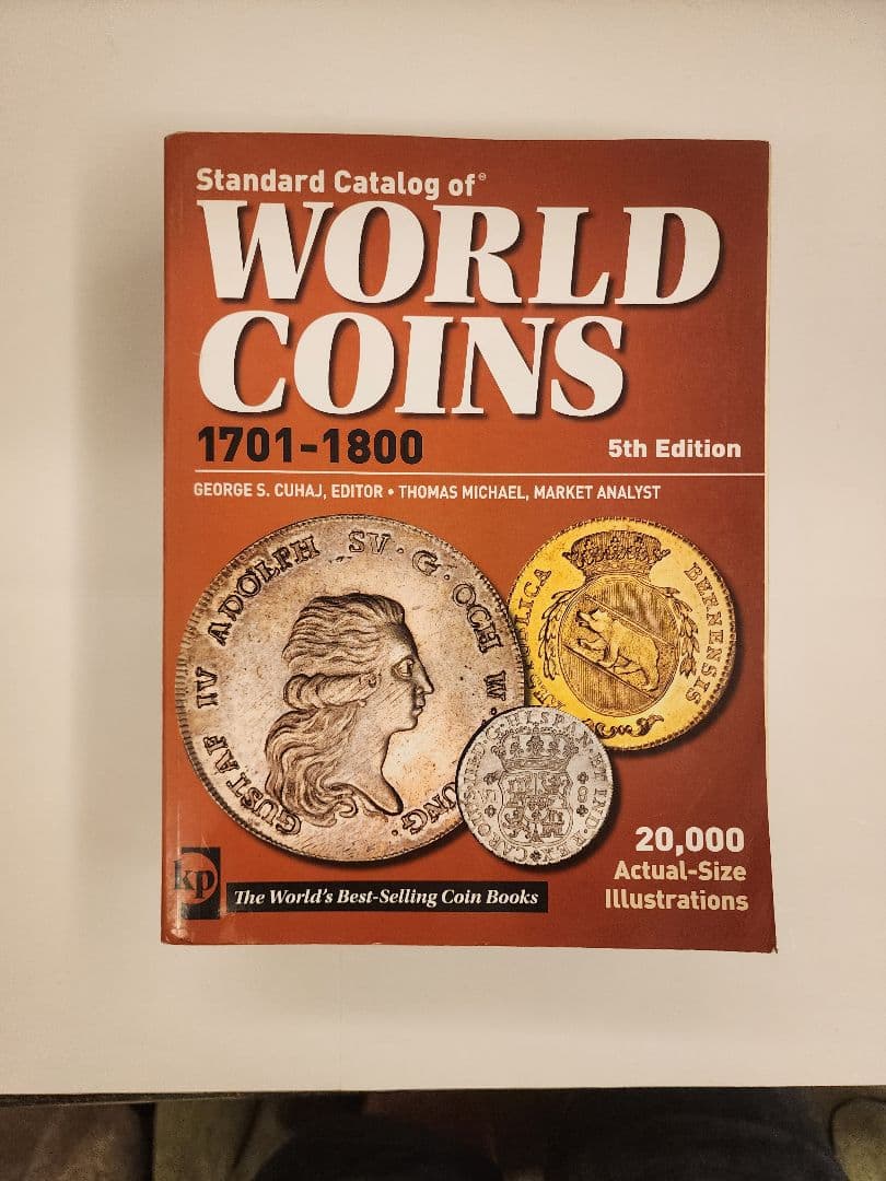 書 StandardCatalog of WorldCoins 1701-1800