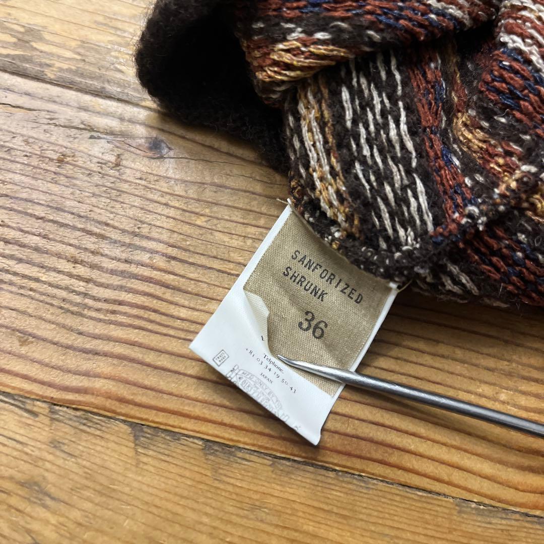 OLD JOE オールドジョー シルクニット セーター 総柄