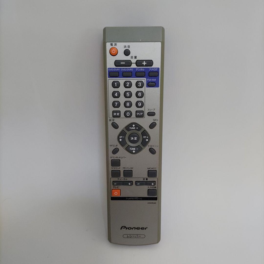 【動作品】PIONEER/パイオニア AXD7448 レシーバー リモコン