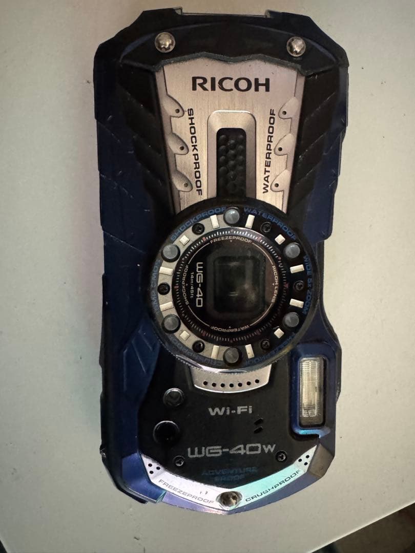 RICOH WG-40w 青　訳有りジャンク　外装美品