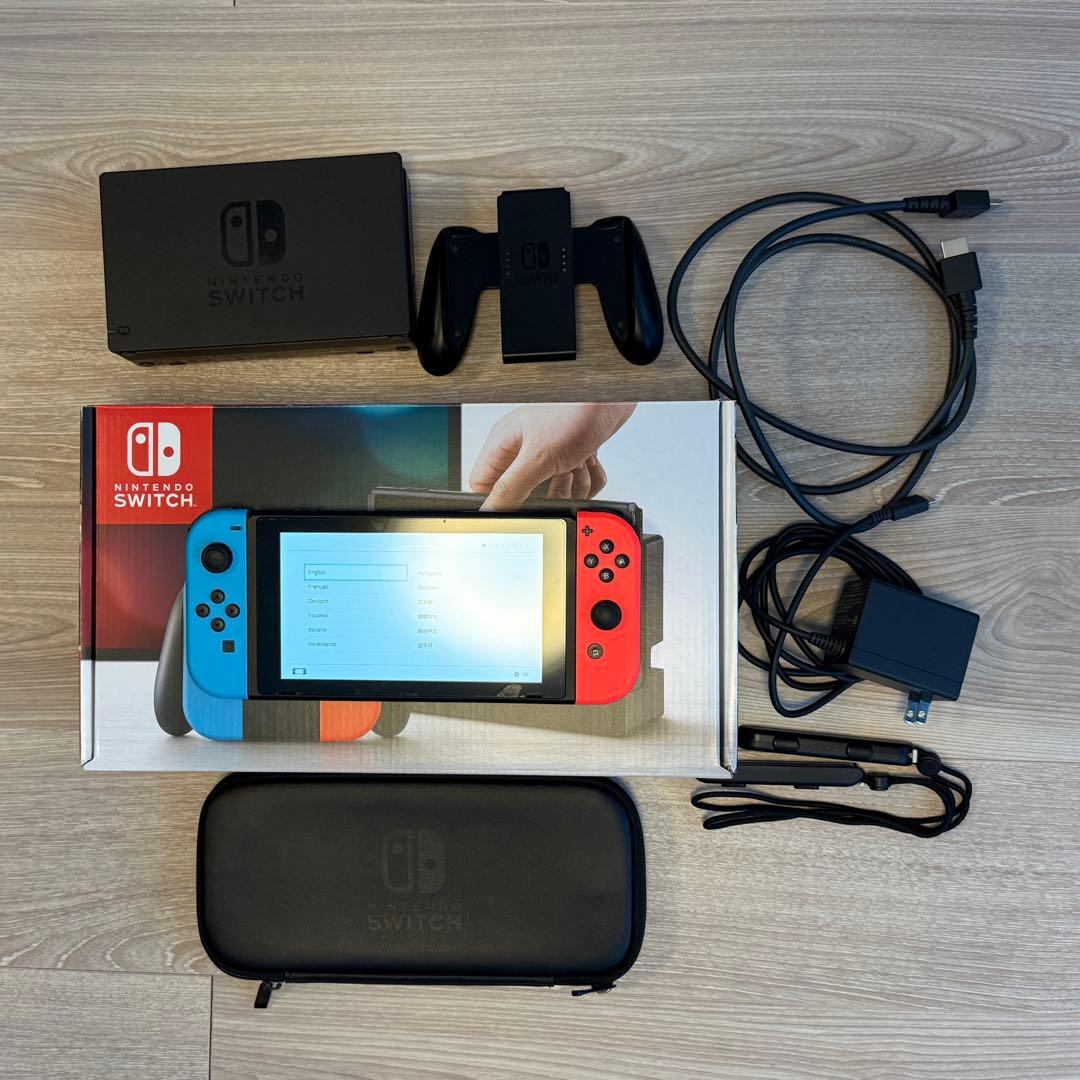 【美品】(箱あり)Nintendo Switch 本体 ネオンブルーネオンレッド