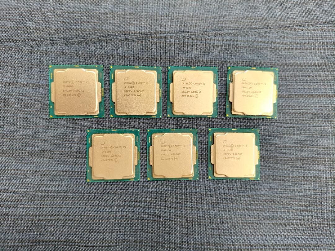 【動作確認済】Core i3 9100 7個セット