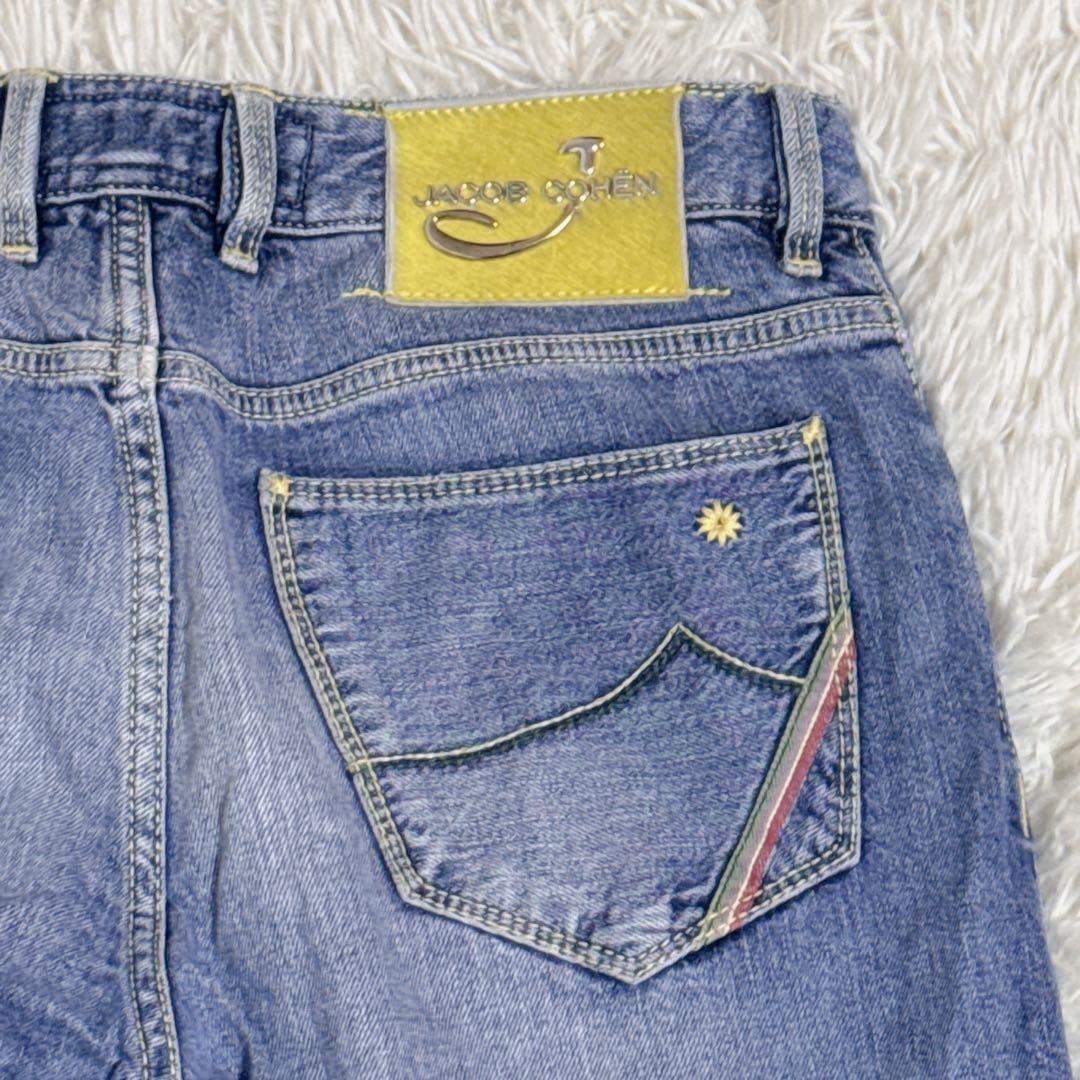 ヤコブコーエン　622 リミテッドエディション　32インチ　ダメージデニム