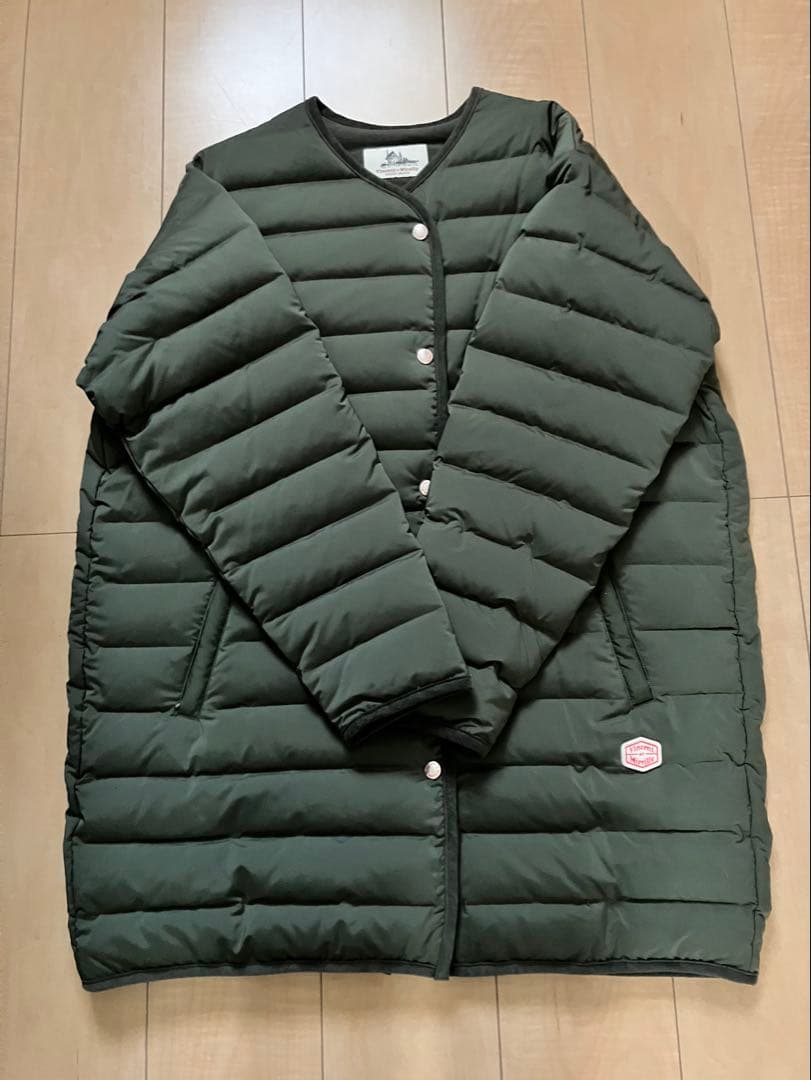 ヴァンソンエミレイユ　ダウンコート　カーキ