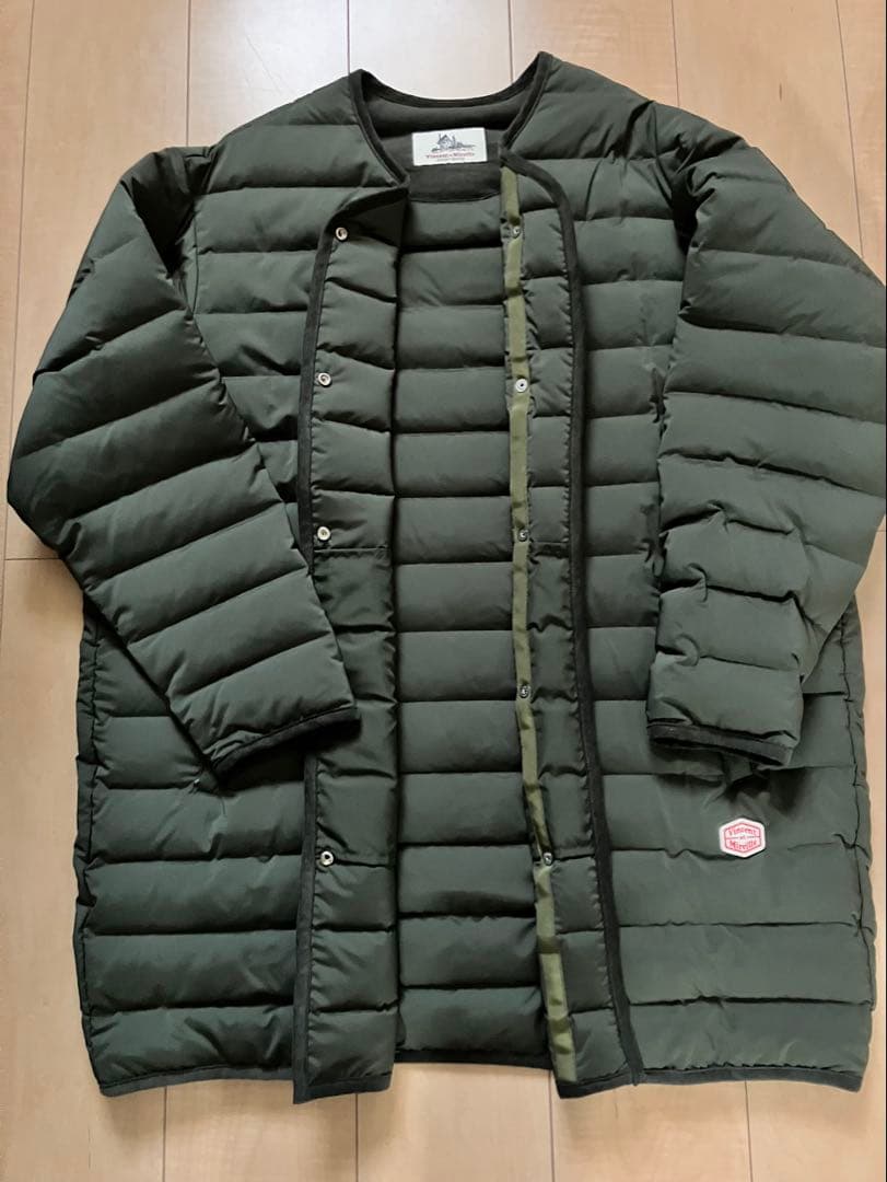 ヴァンソンエミレイユ　ダウンコート　カーキ