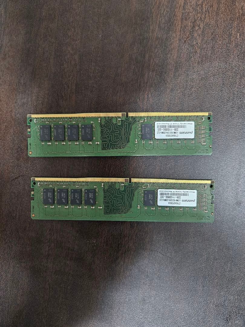32GB(16GB×2)PC4-25600(DDR4-3200)