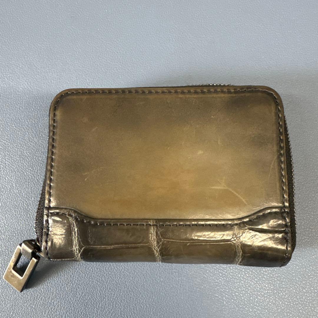 クロコダイルコンビ 財布 マルチケース グレー YUHAKU ユハク