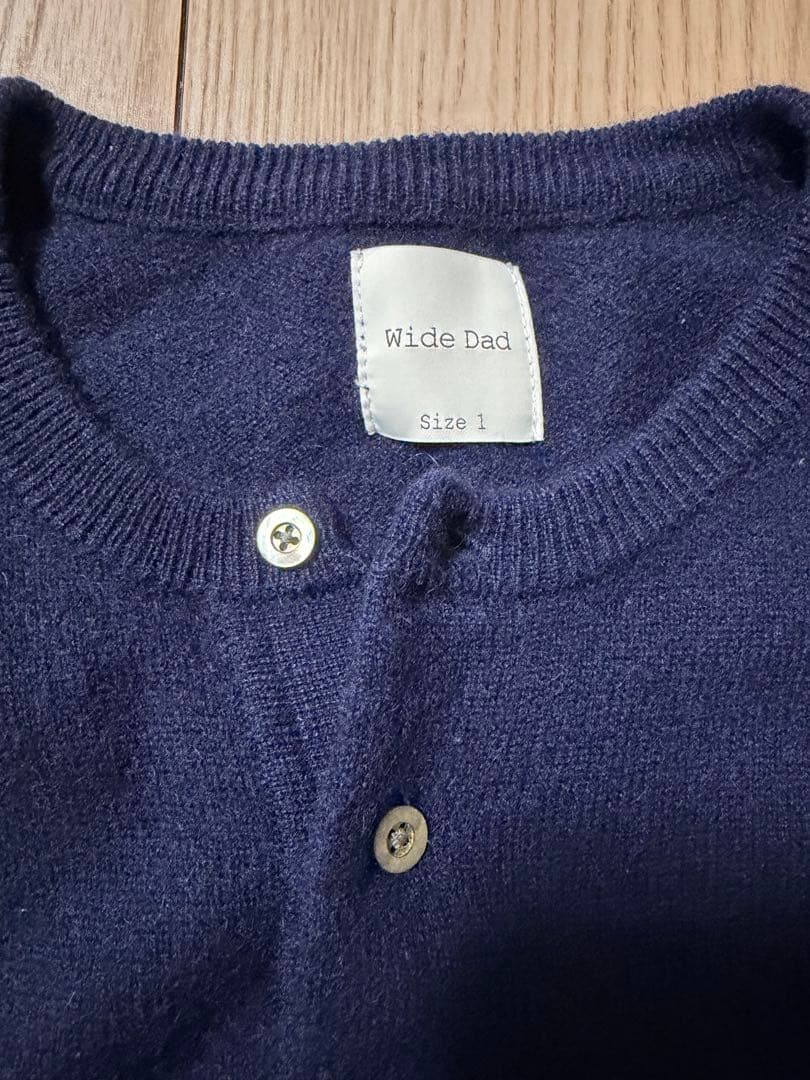 トップス Wide Dad S/W CASHMERE HENRY NECK