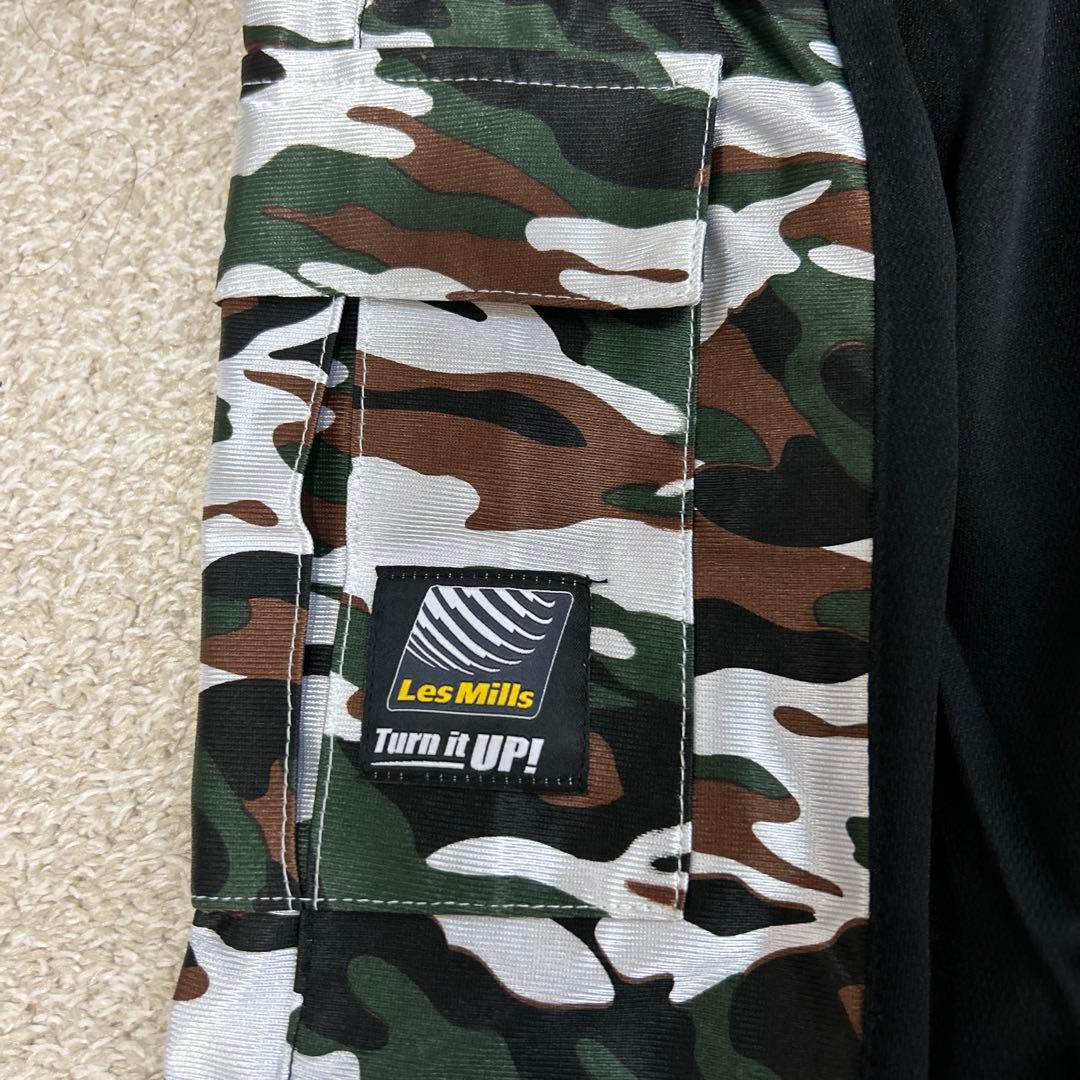 新品　レスミルズ（BTSJ）　ボディコンバット　ロングパンツ　ジャージ　迷彩M