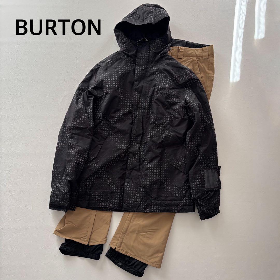 02420 バートン　メンズ　ブラック　上下セット　M
