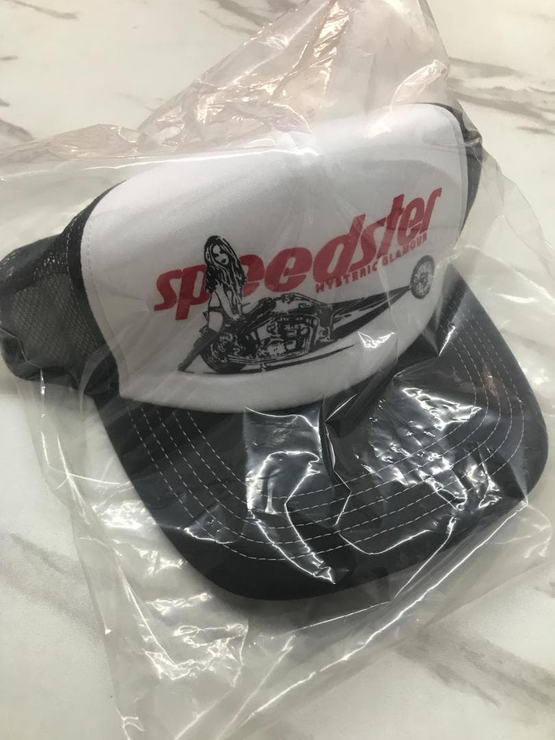 ヒステリックグラマー　スピードスター　メッシュキャップ　黒　キャップ 3