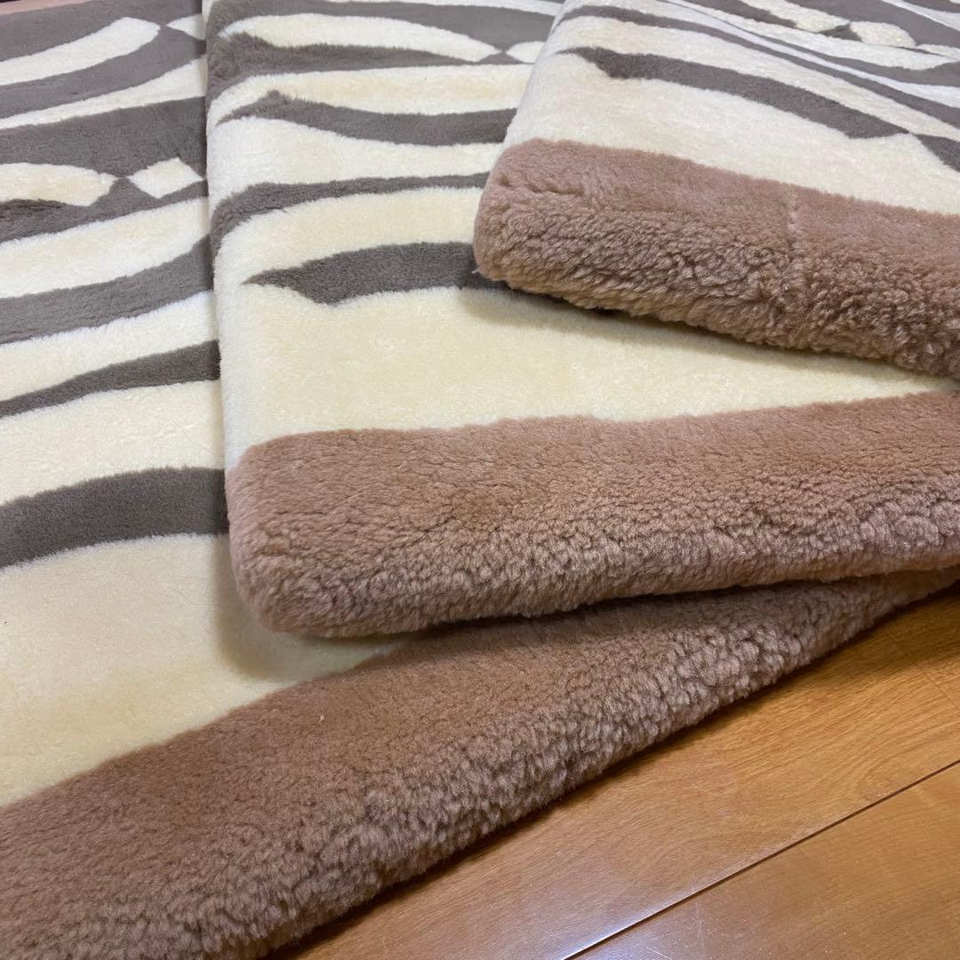 ファートン 丸八真綿 ミニファートン 羊毛 3枚セット 100×66