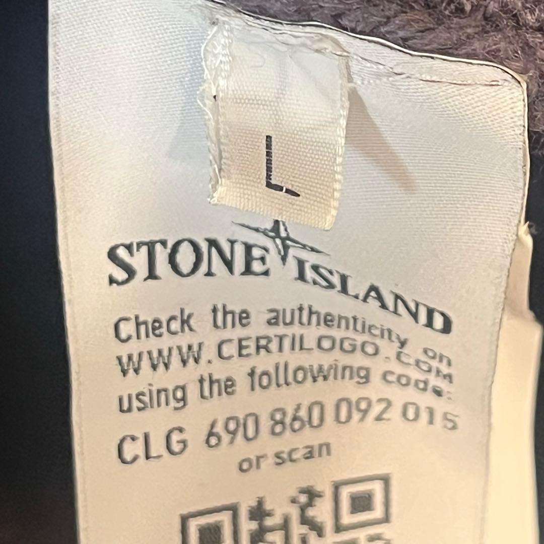 【大人気】STONE  タートルネックニット L パープル