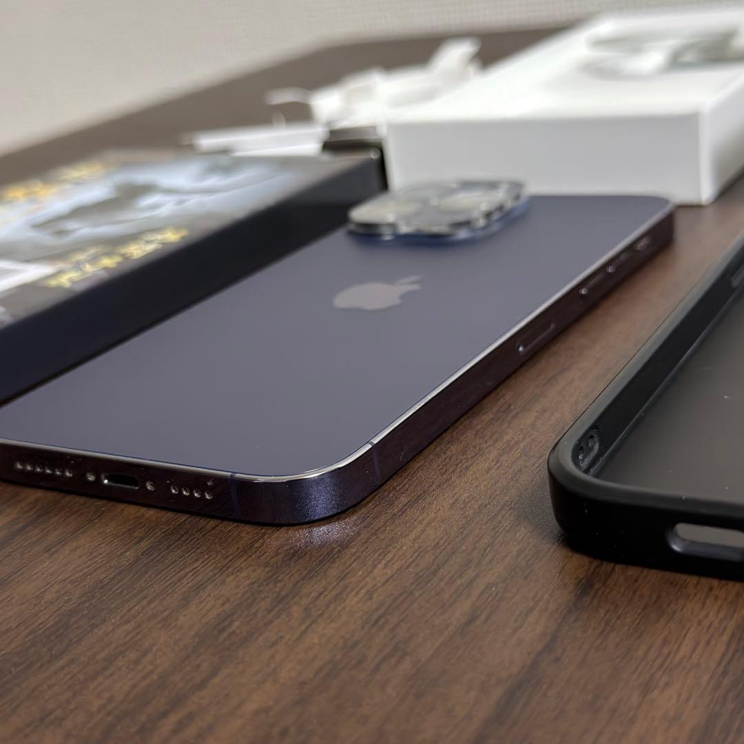 【極美品】 iPhone 14 Pro Max 256G simフリー　パープル