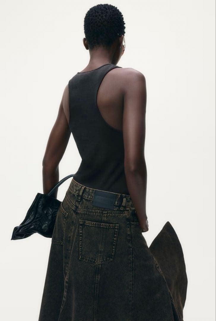 ハンガー付き Glenn Martens  リブタンクトップキャミソール