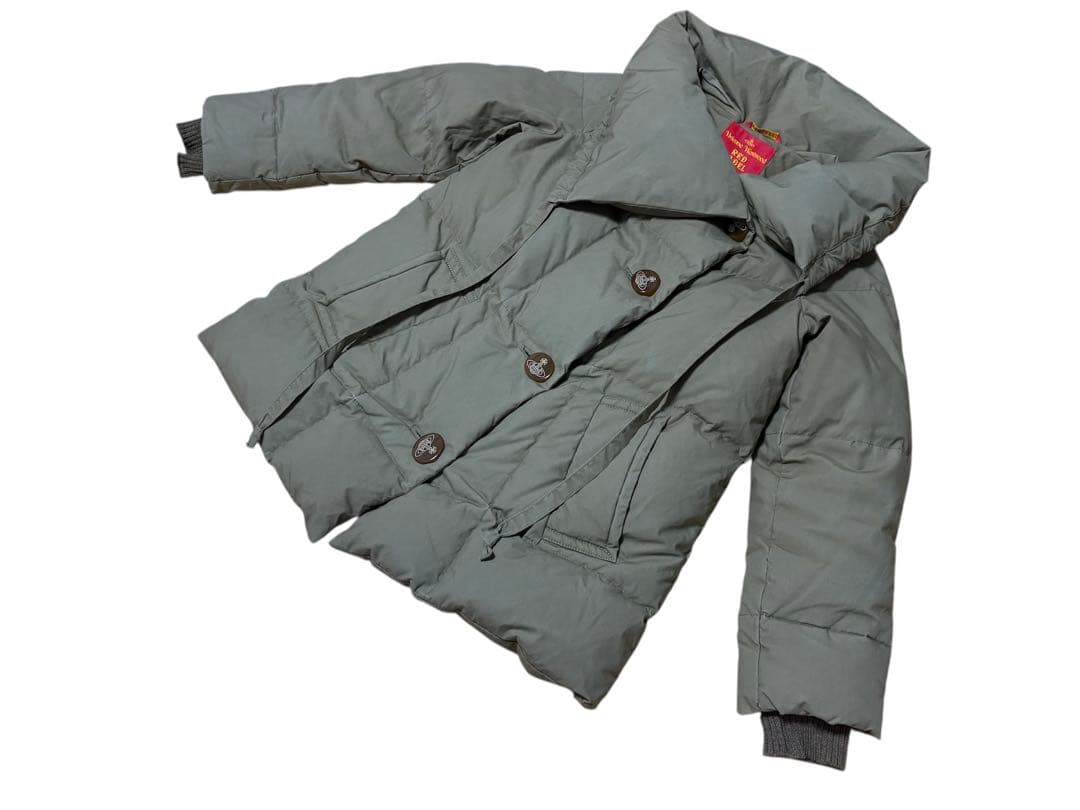 Vivienne Westwood ダウンジャケット カーキ　変形 オーブ