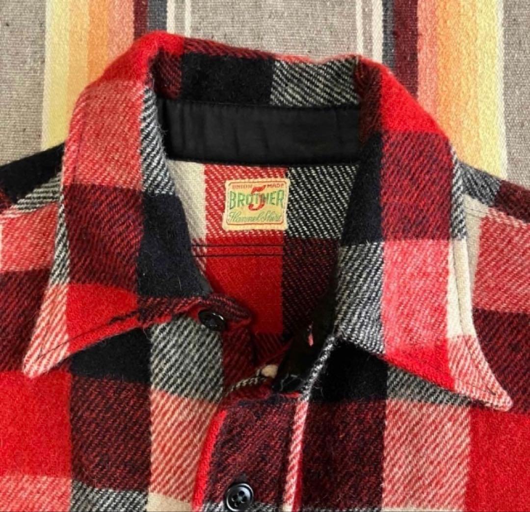 V*r様 FIVE 5 BROTHERファイブ ブラザー ウールチェックシャツ