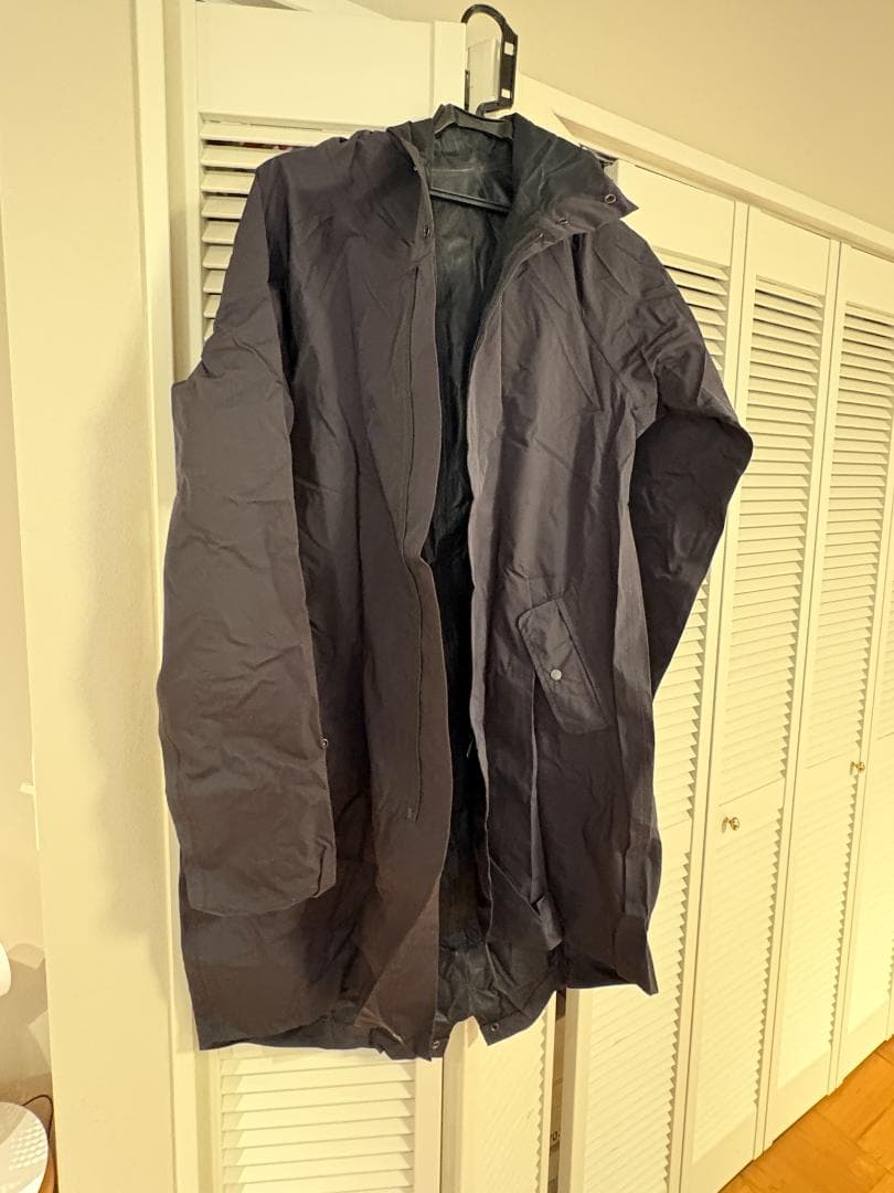 Factelier 超高密度ナイロンのウォータープルーフコート(黒)