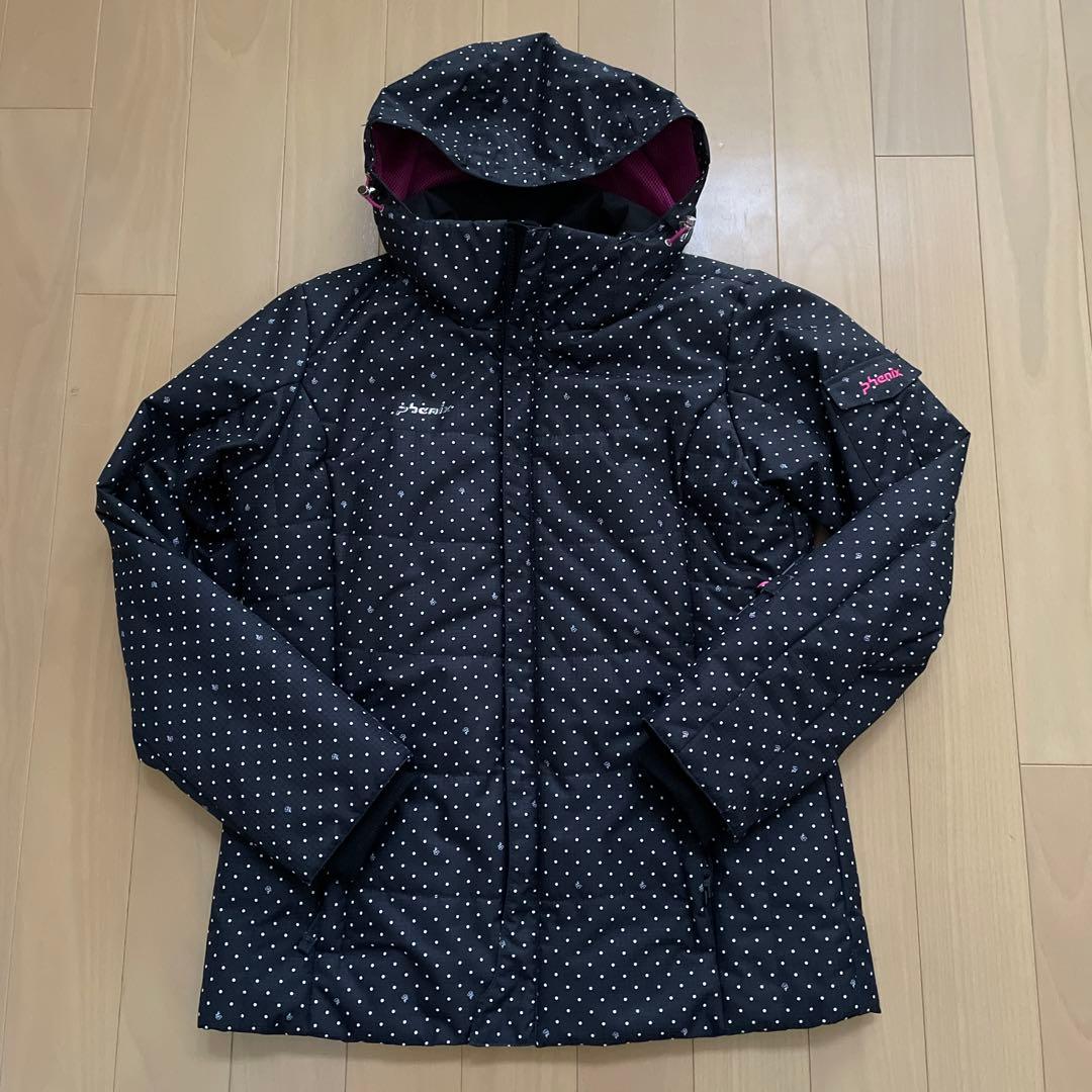 ☆Phenix ドット柄 レディーススキーウェア 上下セット⭐︎L☆最終値下げ！