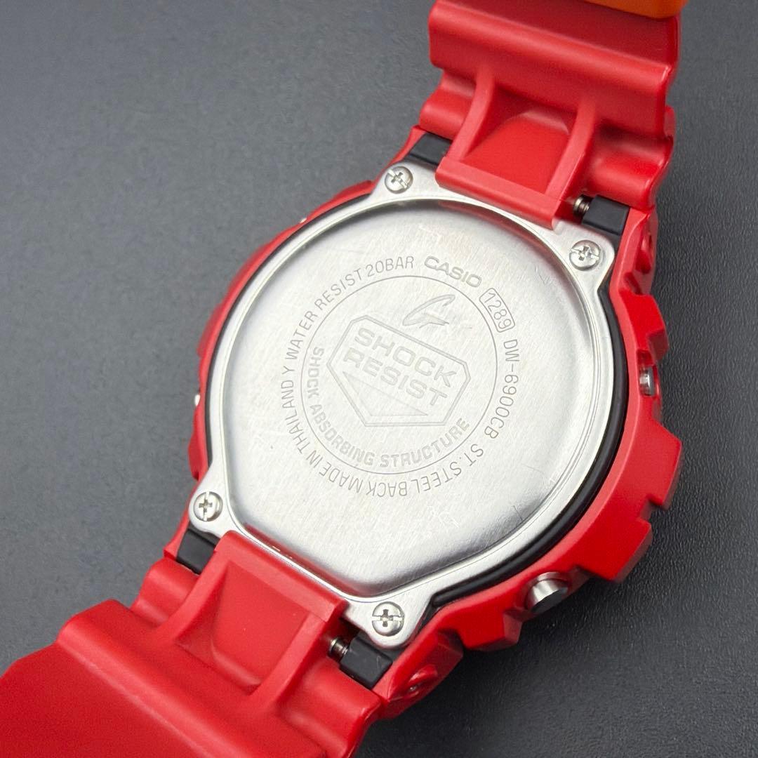 CASIO G-SHOCK DW-6900CB クレイジーカラー 赤 レッド
