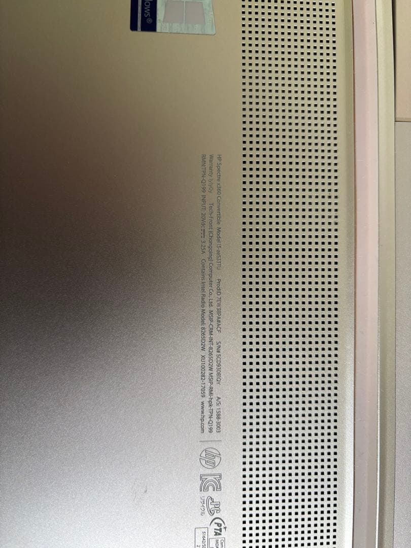 HP Spectre x360 13-ae000 4Kタッチ16GB,i7