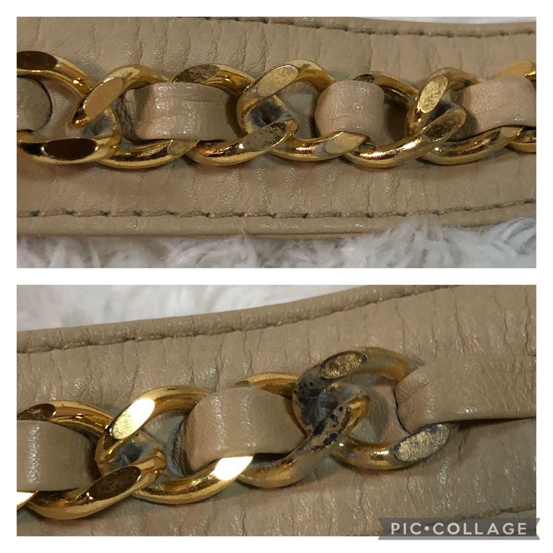 シャネル ウエストポーチ ビコローレ ラムスキン ターンロック ベージュ