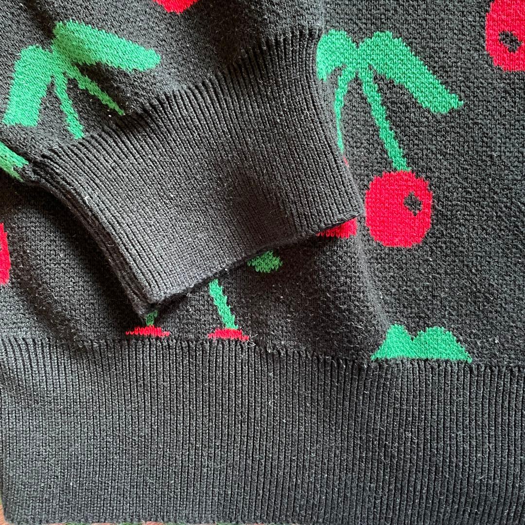 (*〜様 Supreme cherry sweater ブラック