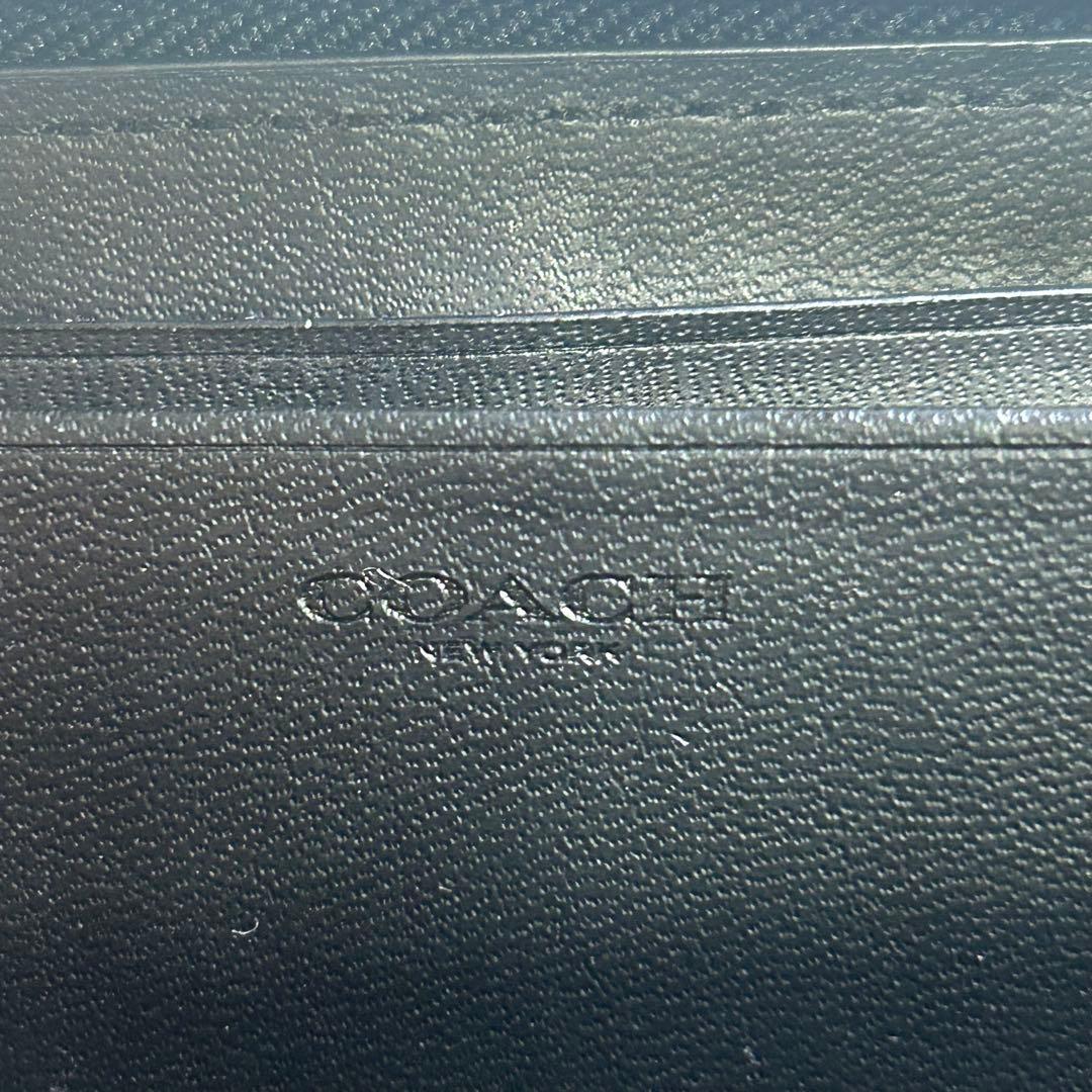 ✨美品✨ コーチ メンズ レザー ブラック ダブルジップ トラベルオーガナイザー