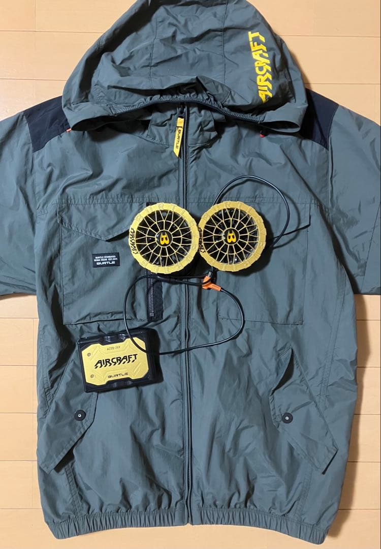 サ*ル様 AIRCRAFT 空調服AC1156 AC09-24V グレー xxl