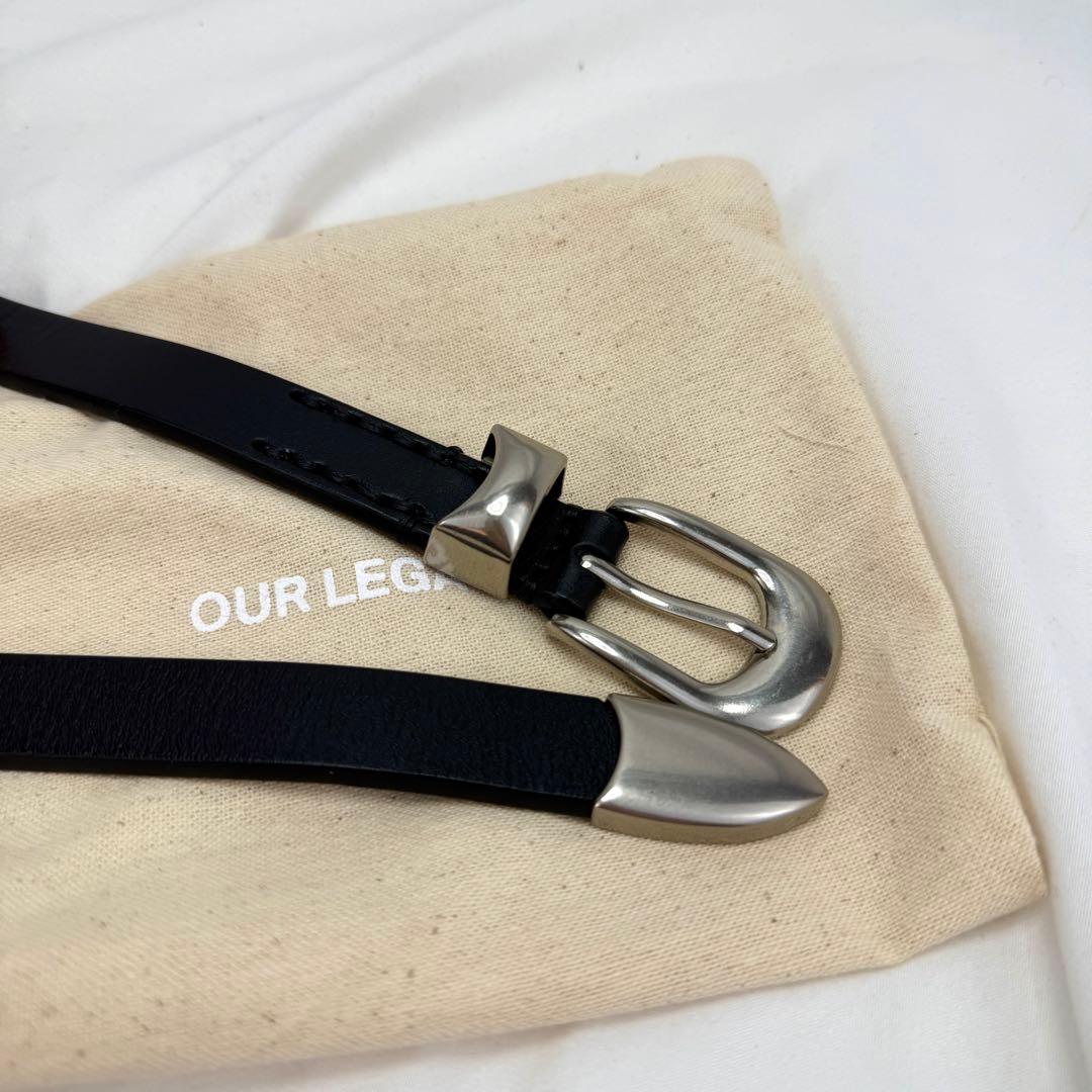 OUR LEGACY アワーレガシー ベルト ブラック 90