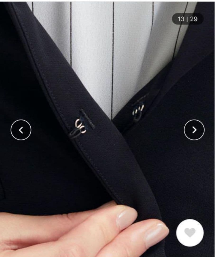 green label relaxing ネイビーパンツスーツ上下