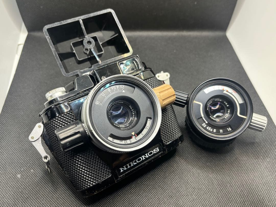 Nikon ニコノス Ⅰ型 初期型 35ミリレンズ新旧セットでジャンク扱い