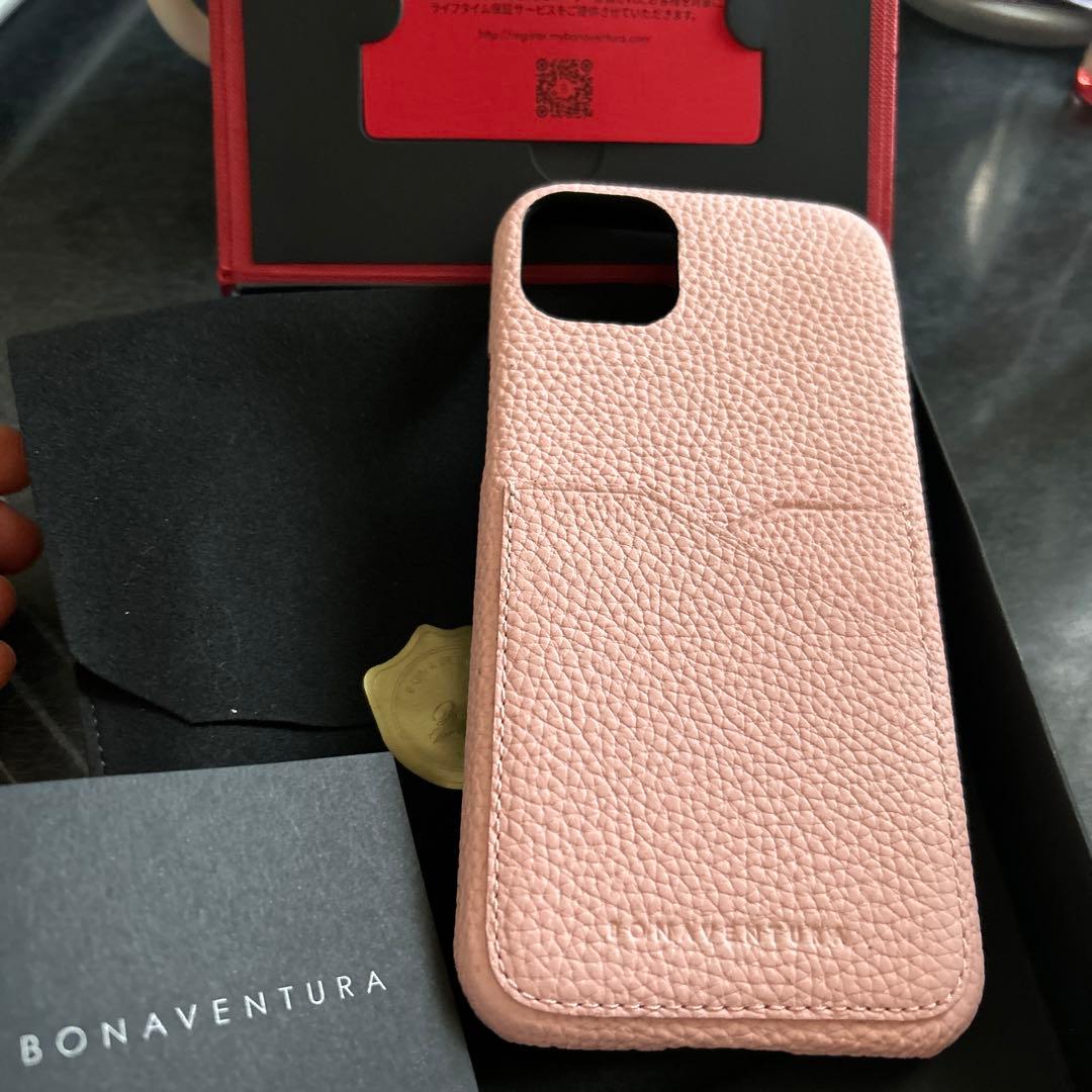 ⭐️新品限定色ボナベンチュラスマホケースiPhone14plus さくらピンク