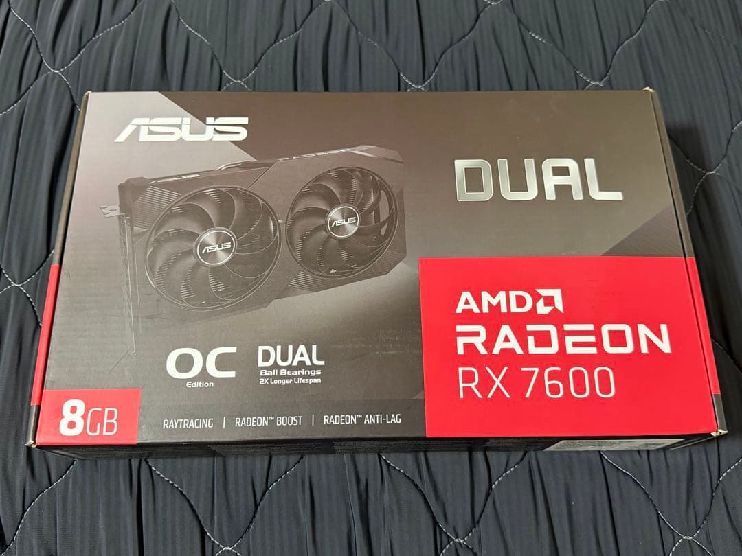 ほぼ新品 ASUS Radeon RX 7600 OC 8GB