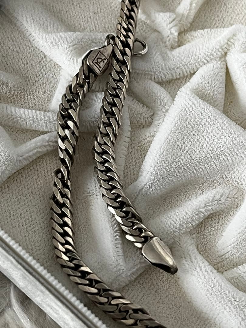 Leda SILMA レダシルマGe/Ag合金製シルバー ネックレス 55cm