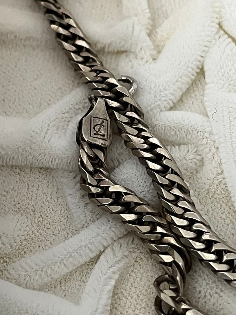 Leda SILMA レダシルマGe/Ag合金製シルバー ネックレス 55cm