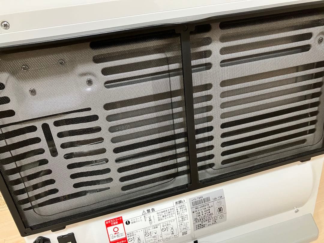 【美品】リンナイ　大阪ガス　ガスファンヒーター RC-U5801E ガスホース付