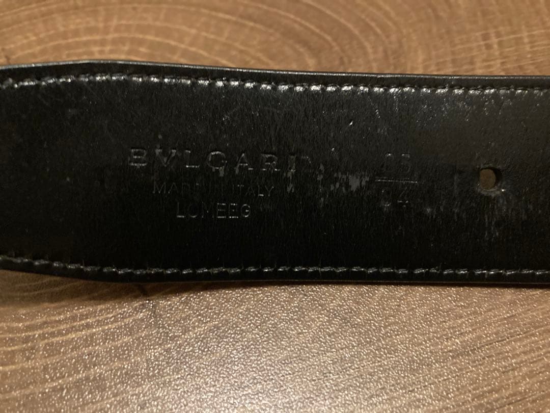 値下げ　ブルガリ　ベルト　黒　中古　希少　BVLGARI レア