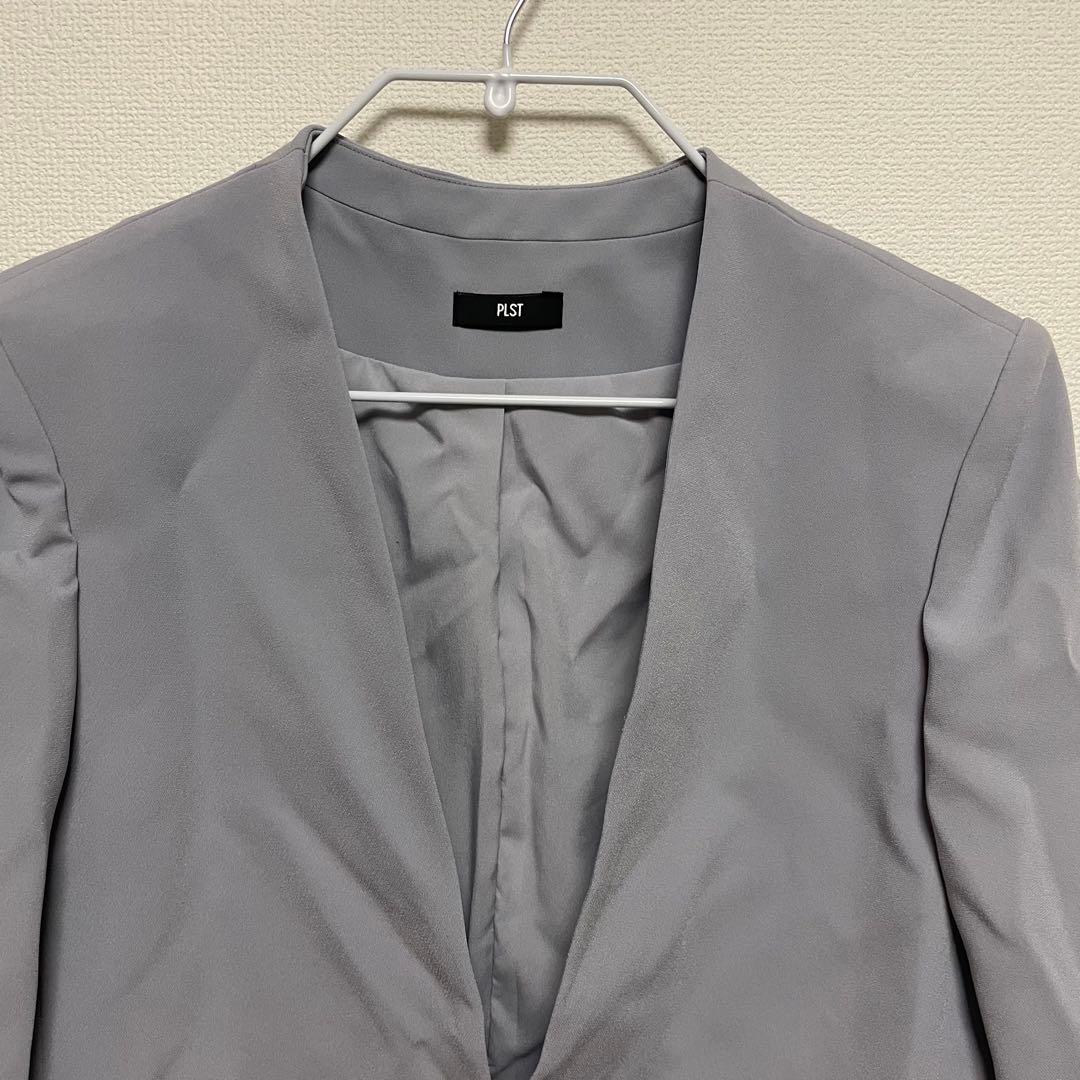 美品☆ 洗える プラステ 2024年モデル パンツスーツ ライトグレー