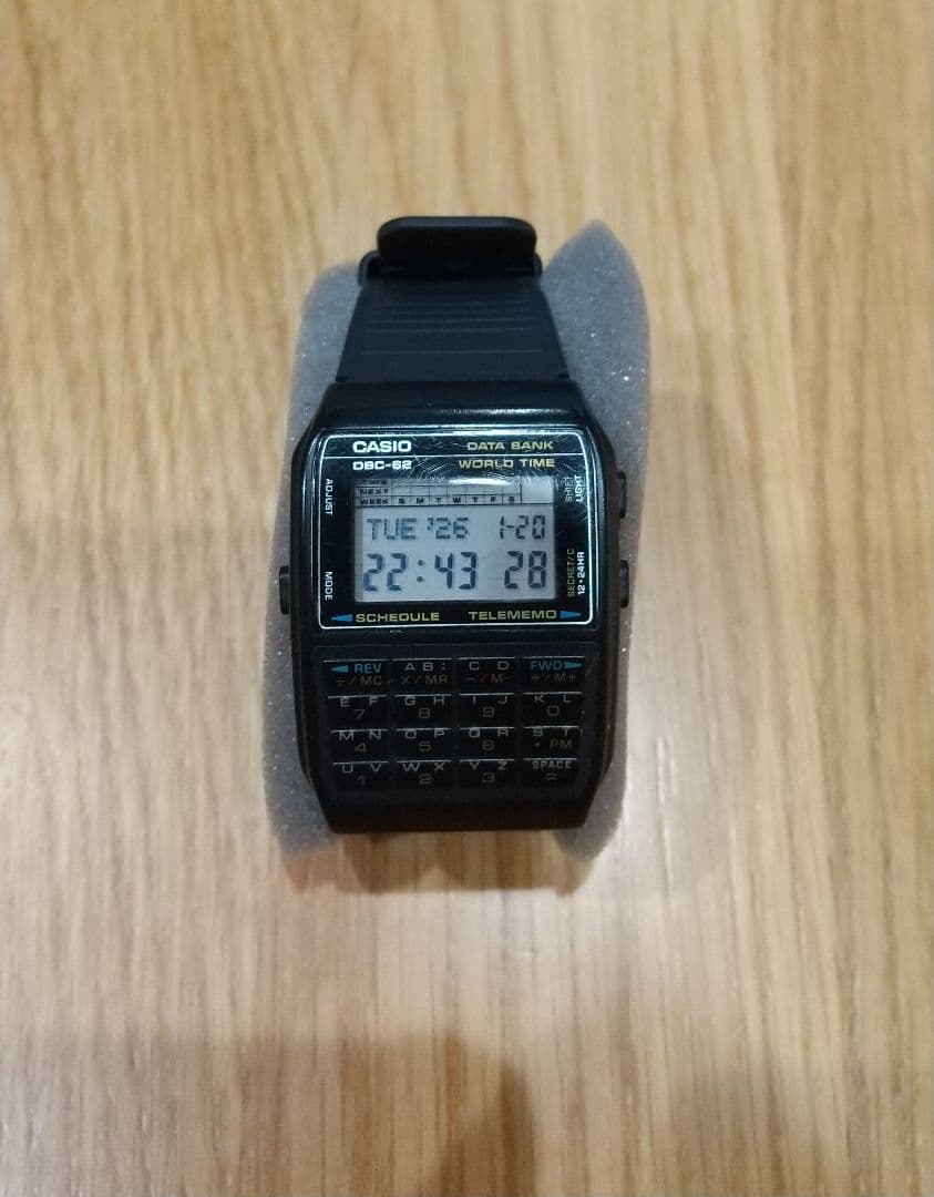 CASIO DBC-62 ブラック デジタル腕時計