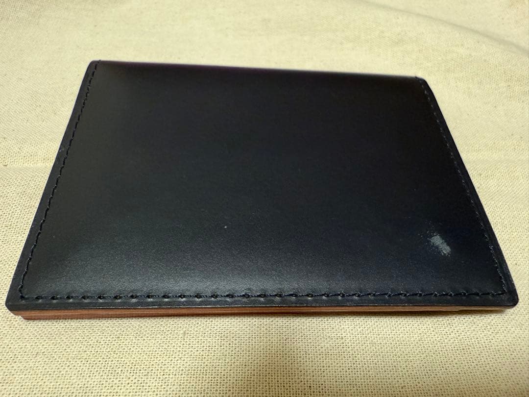 GANZO 濃紺（ネイビー）パスケース 定期入れ 定価22,000円