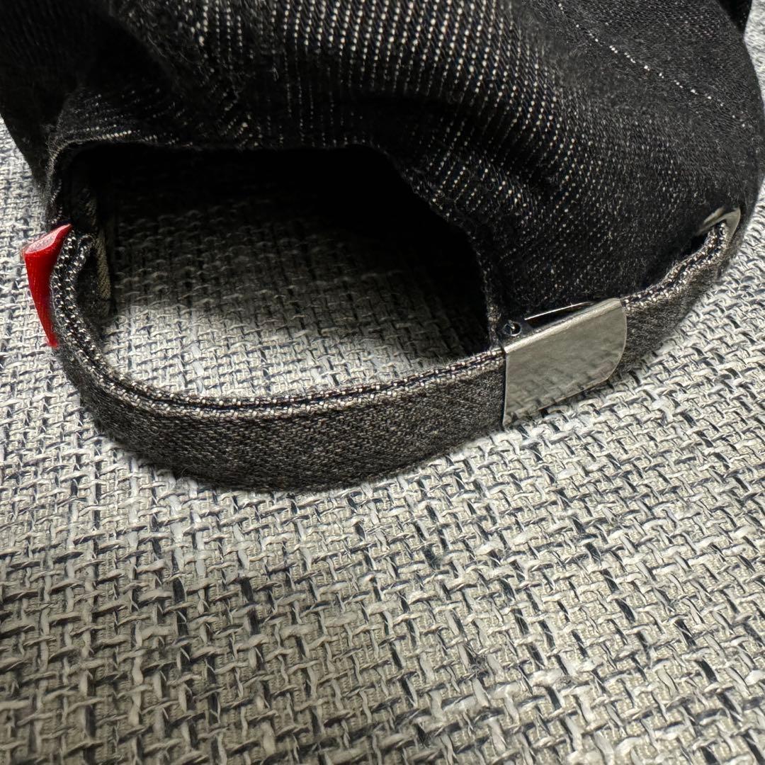 DIESEL タグ付き デニム風ダメージグレーキャップ サイズ2