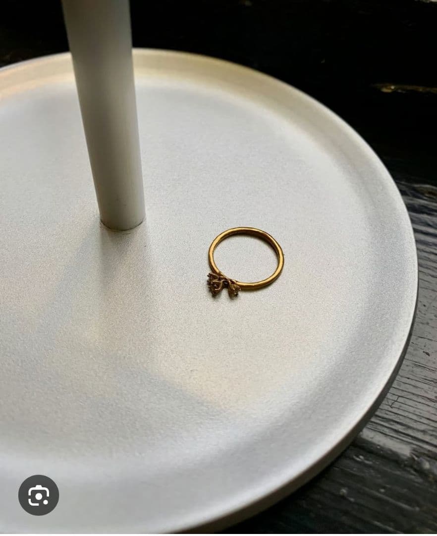 専用箱付き noguchi グレイダイヤ ピンキーリング 4〜5号 グレーダイヤ