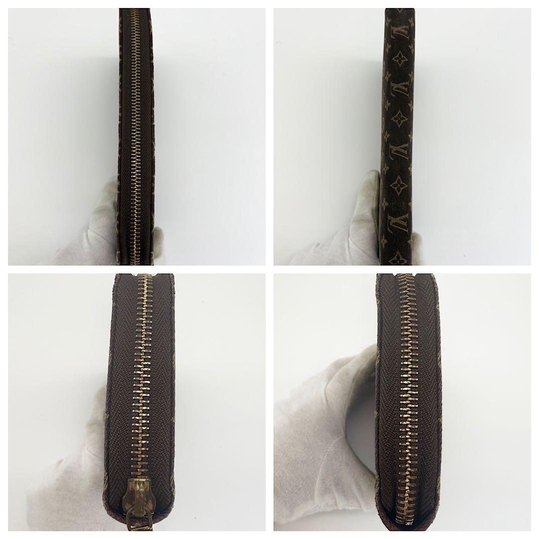 【美品】VUITTON　モノグラム　長財布　ミニラン　ジッピーウォレット　茶色