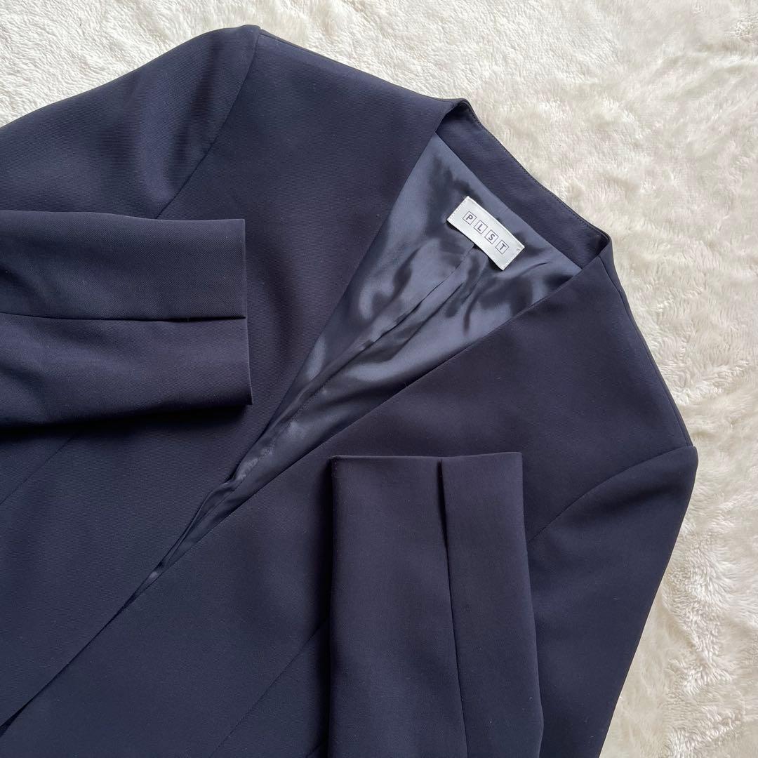 美品✨PLST ツイル2wayストレッチカラーレスジャケット　テーパードパンツM