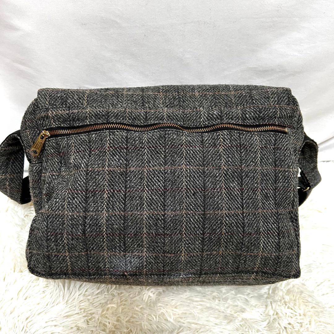 Porter ハリスツイード　ショルダーバッグ　メッセンジャーバッグ　ウール