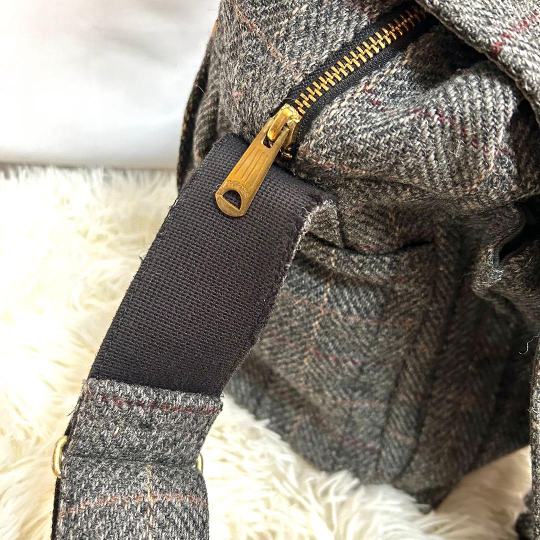 Porter ハリスツイード　ショルダーバッグ　メッセンジャーバッグ　ウール